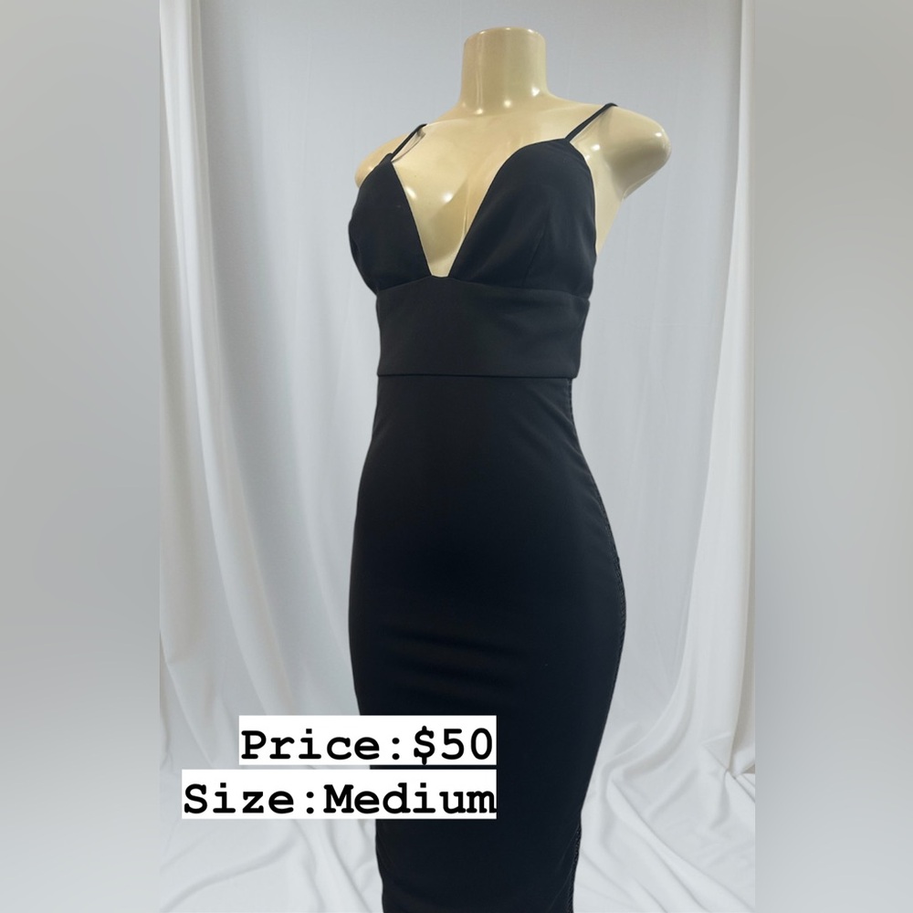 Abyss By Abby Black Bodycon Cocktail Dress